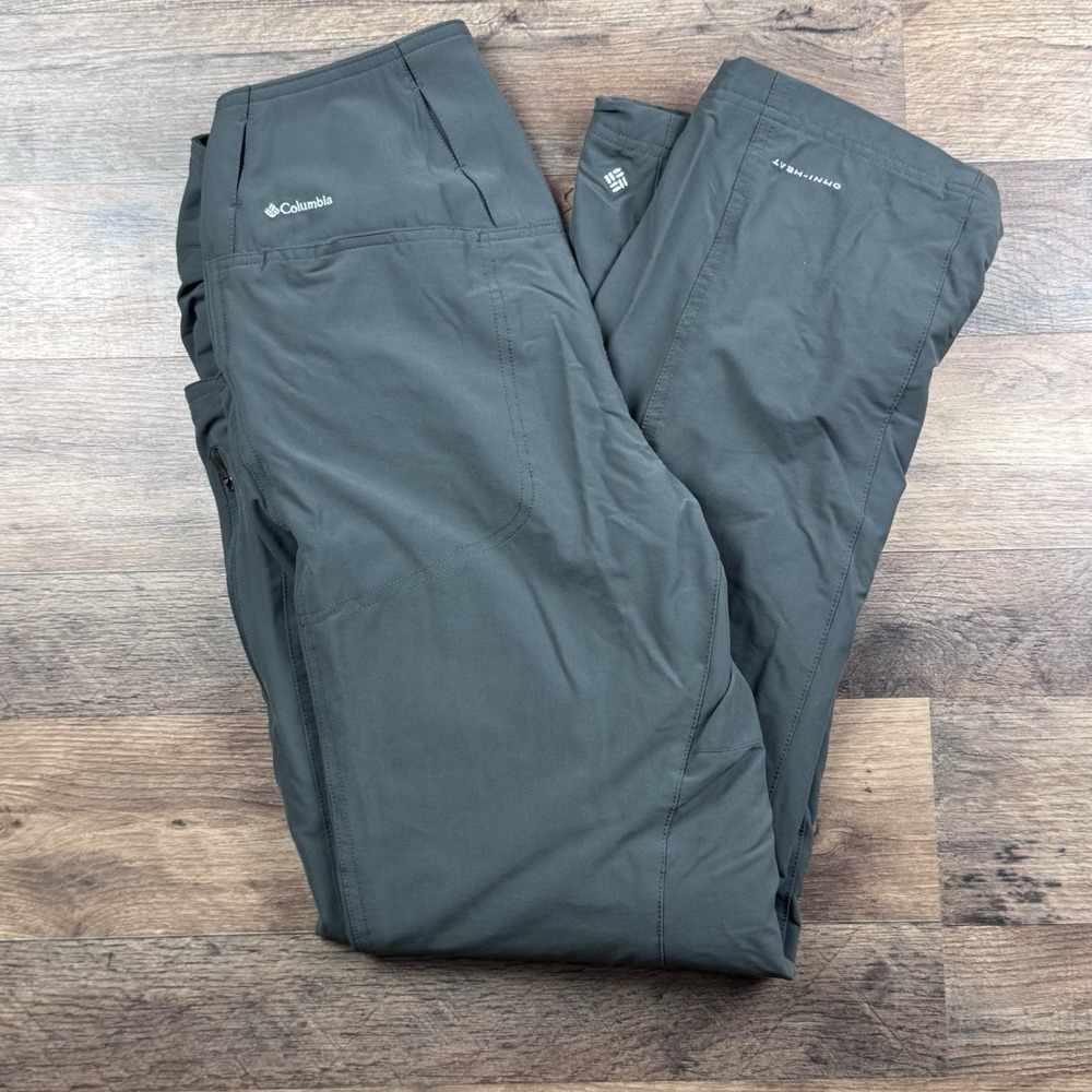 Columbia Women's Omni Heat Reflective Thermal Comfort Pants 8 Green